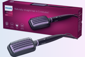 Dreifach-Borstendesign: Entwirrt und glättet das Haar sanft und schützt Ihre Kopfhaut vor Hitze